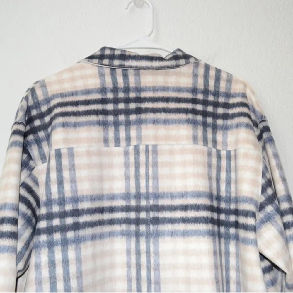 NWT. Zara Faux Suede Check Overshirt. Size XS. - Picture 5 of 8